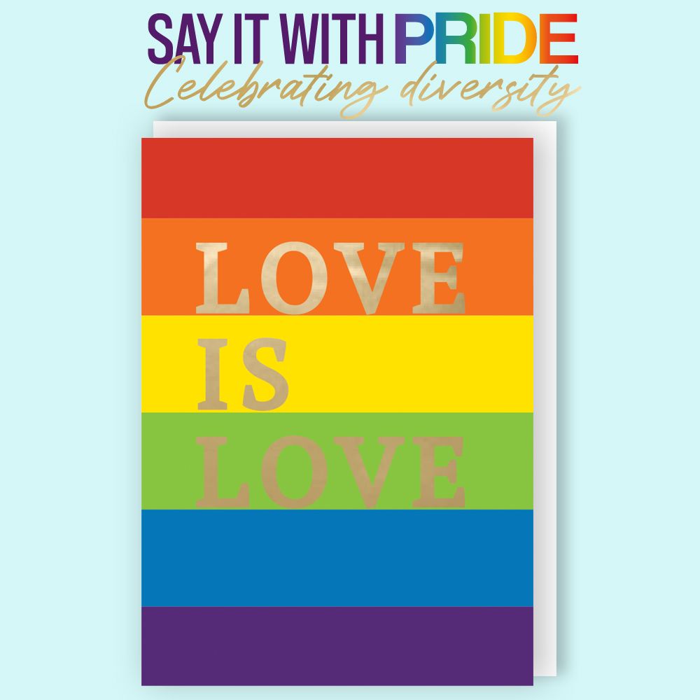 Love Is Love Say It With Pride Greeting Card