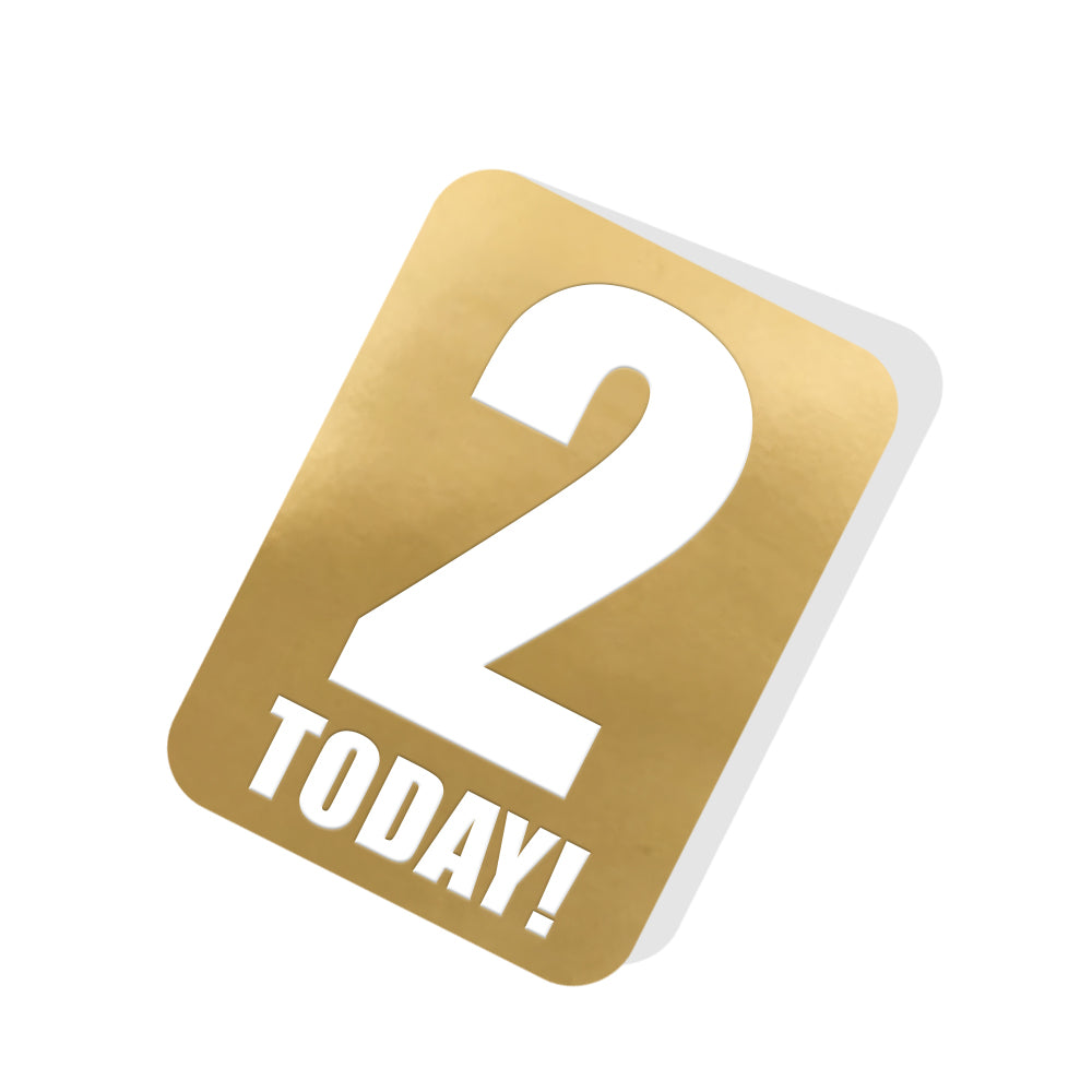 2 Today! Gold Tag