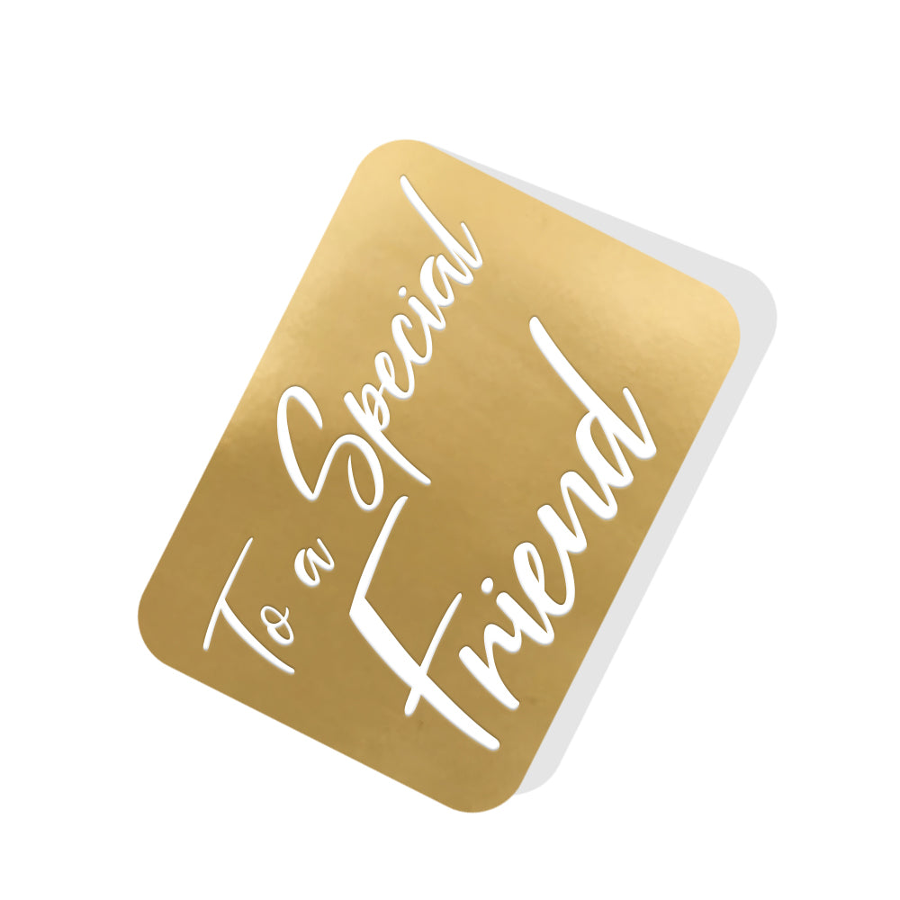 To a Special Friend Gold Tag