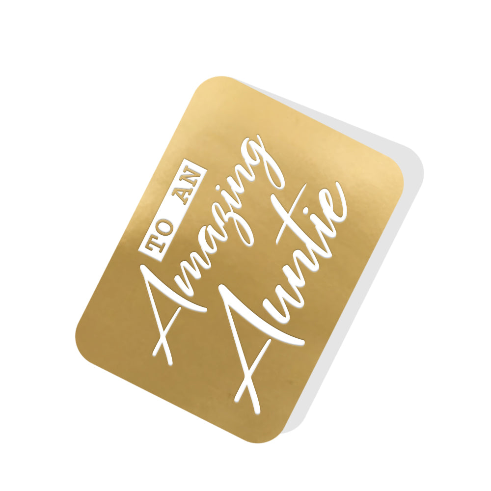 To an Amazing Auntie Gold Tag