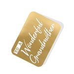 To a Wonderful Grandmother Gold Tag