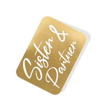 Sister & Partner Gold Tag