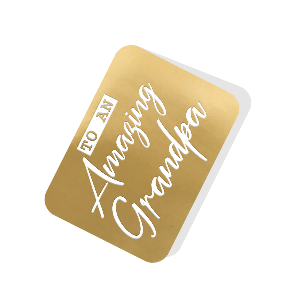 To an Amazing Grandpa Gold Tag