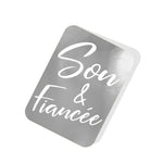 Son & Fiancée Silver Tag