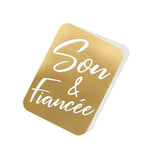 Son & Fiancée Gold Tag