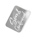 Son & Girlfriend Silver Tag