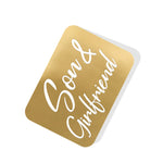 Son & Girlfriend Gold Tag