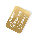 To the Gorgeous Grooms Gold Tag