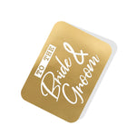 To the Bride & Groom Gold Tag