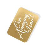 One Amazing Year! Gold Tag