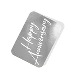 Happy Anniversary Silver Tag
