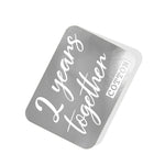 2 years together (Cotton) Silver Tag