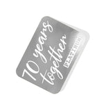 70 years together (Platinum) Silver Tag