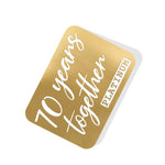 70 years together (Platinum) Gold Tag
