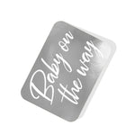 Baby on the way Silver Tag