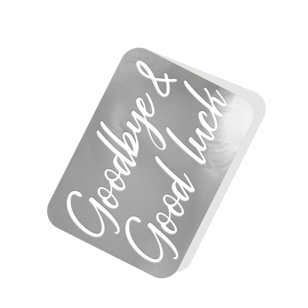 Goodbye & Good Luck Silver Tag