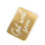 Get Well Soon Gold Tag