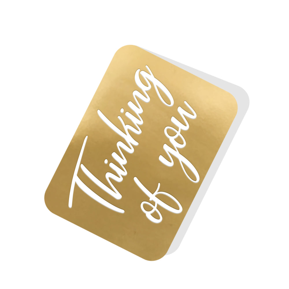Thinking of you Gold Tag