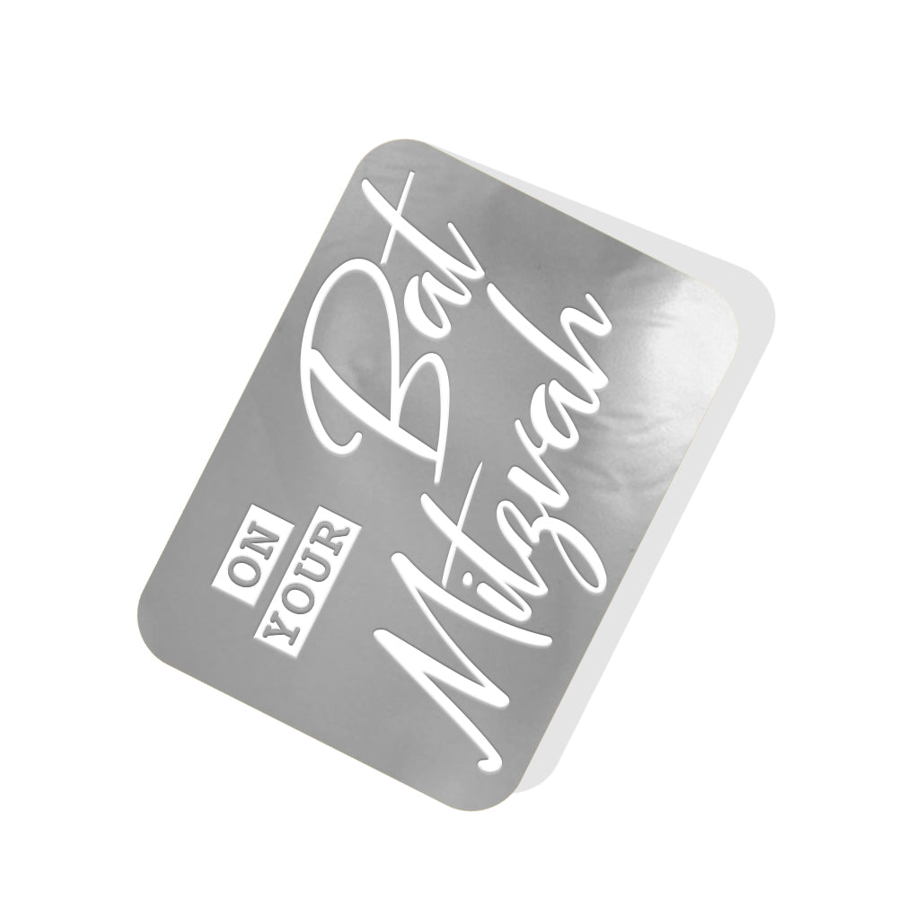 On your Bat Mitzvah Silver Tag
