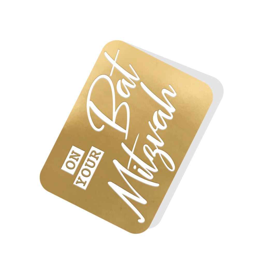 On your Bat Mitzvah Gold Tag