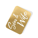 Son & Wife Gold Tag