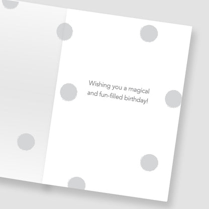 2 Today Happy Narwhal Gold Foiled 2nd Birthday Greeting Card