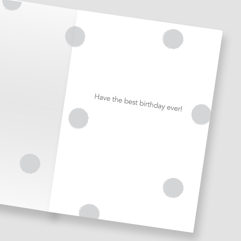 Boys 3 Today Happy Dog Gold Foiled 3rd Birthday Greeting Card