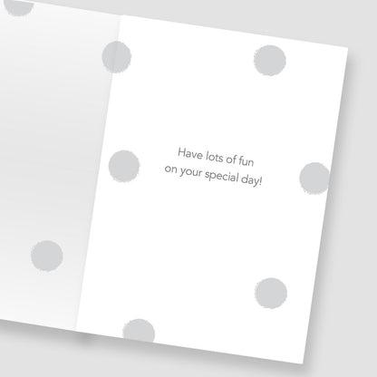 Boys 4 Today Giraffe Gold Foiled 4th Birthday Greeting Card