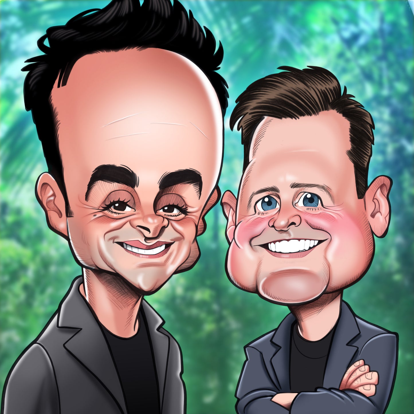 Ant and Dec Birthday Greeting Sound Card Blank Inside