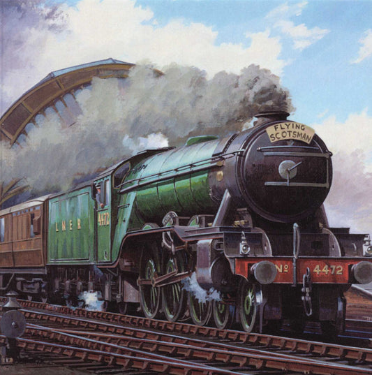 Locomotion Flying Scotsman Sound Greeting Card