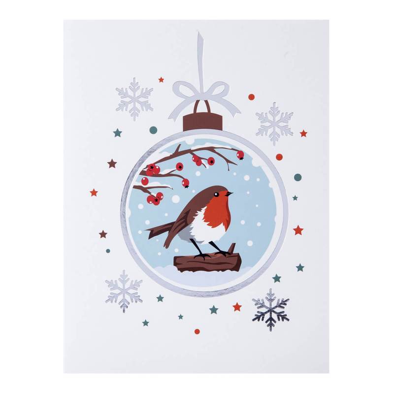 Festive Red Robin Pop Up Christmas Greeting Card