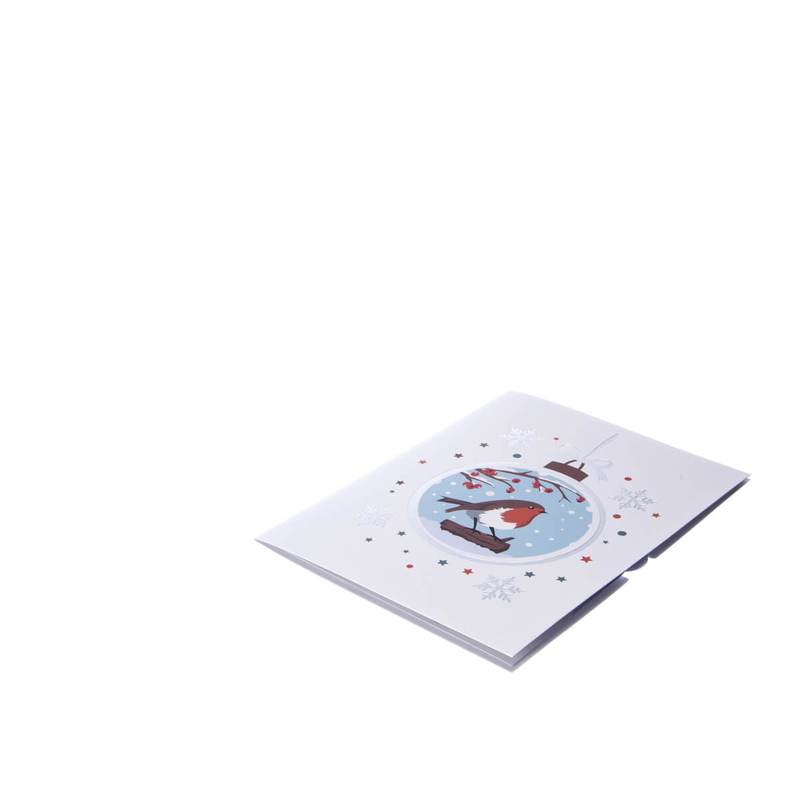 Festive Red Robin Pop Up Christmas Greeting Card