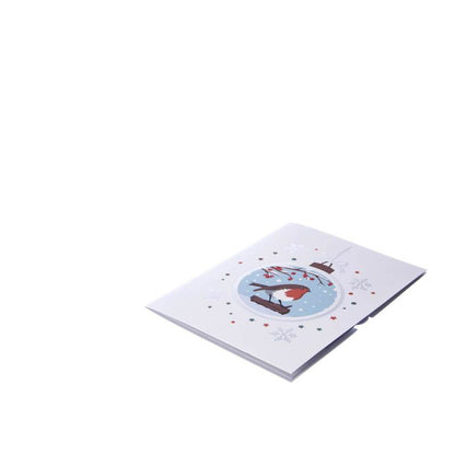 Festive Red Robin Pop Up Christmas Greeting Card