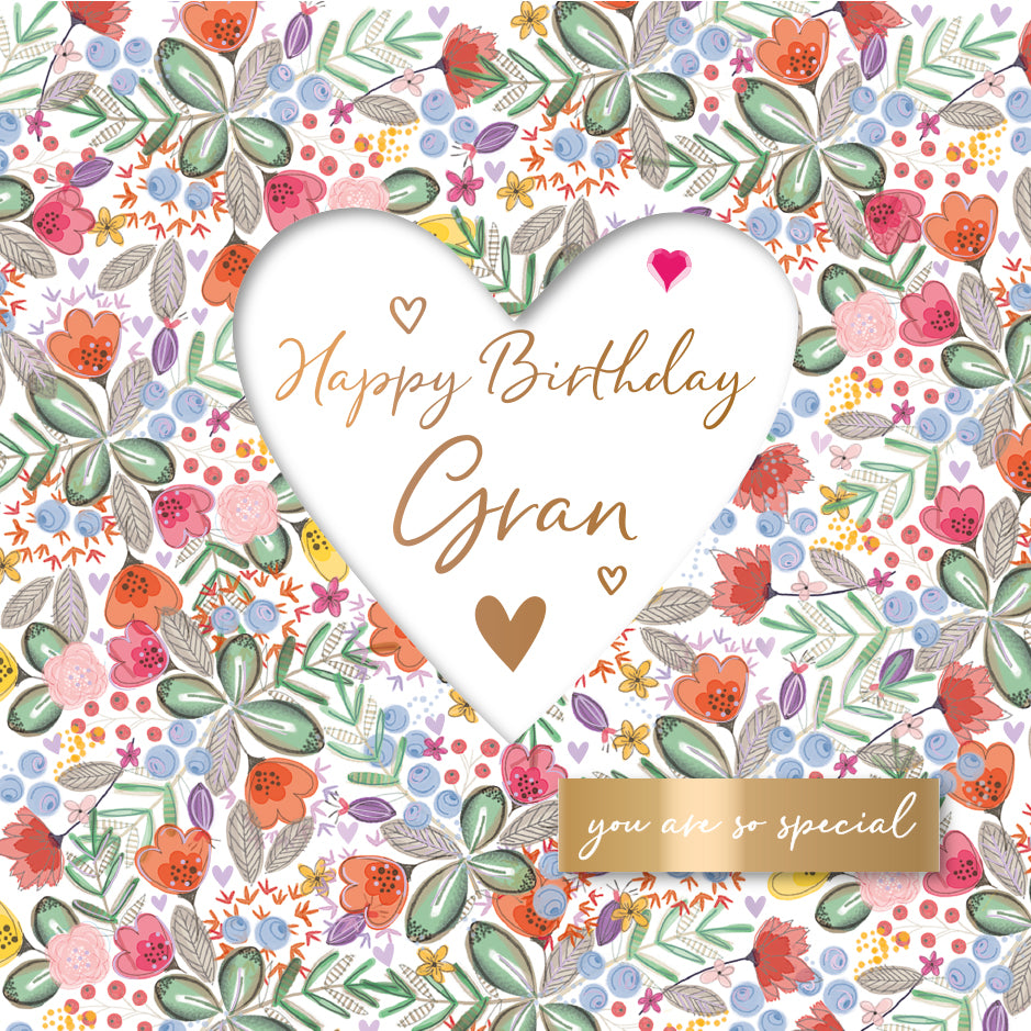 You Are Special Gran Embellished Birthday Greeting Card
