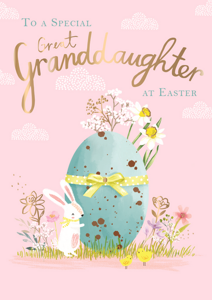 A Special Great Granddaughter At Easter Card