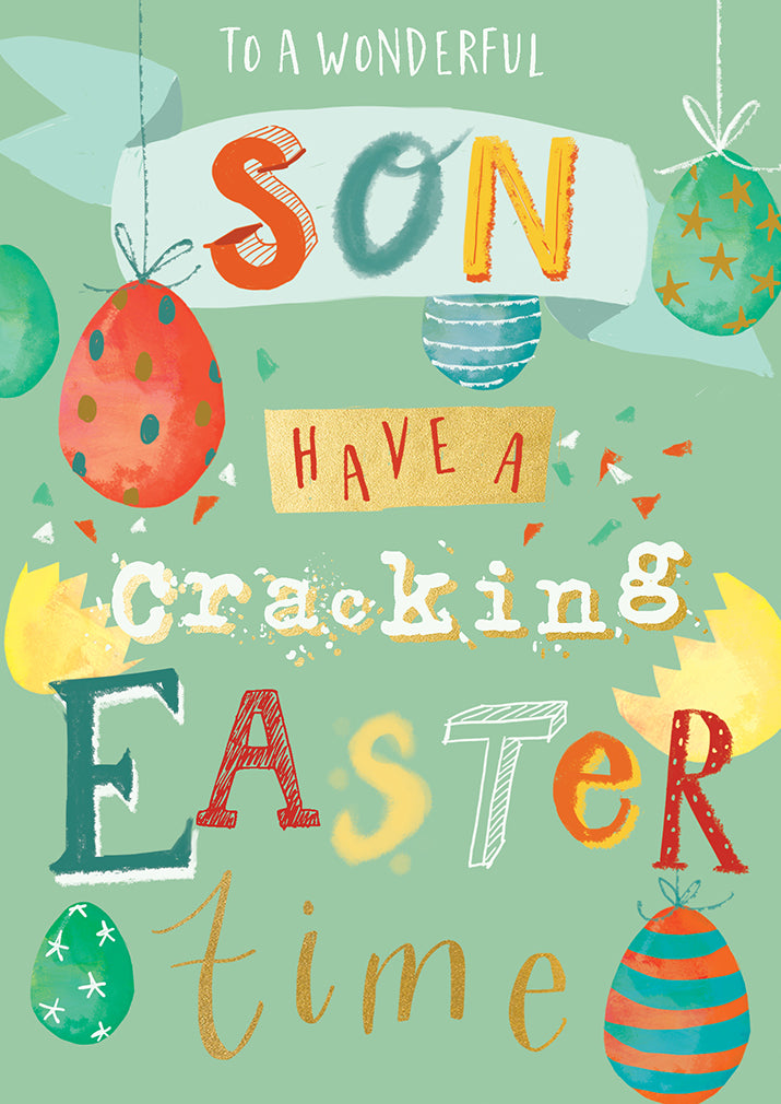 A Wonderful Son Have A Cracking Easter Card