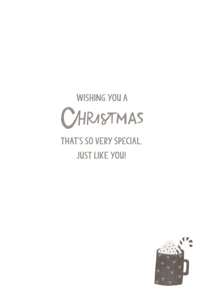 Best Mum At Christmas Time Fun Hand-Finished Christmas Card