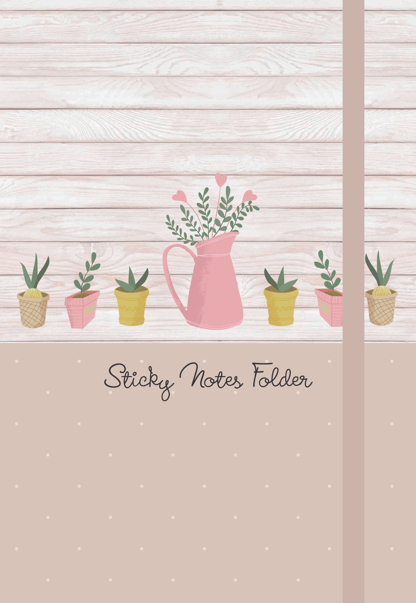 Gifted Stationery Potting Shed Sticky Notes Folder