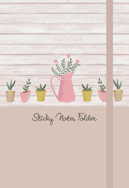 Gifted Stationery Potting Shed Sticky Notes Folder