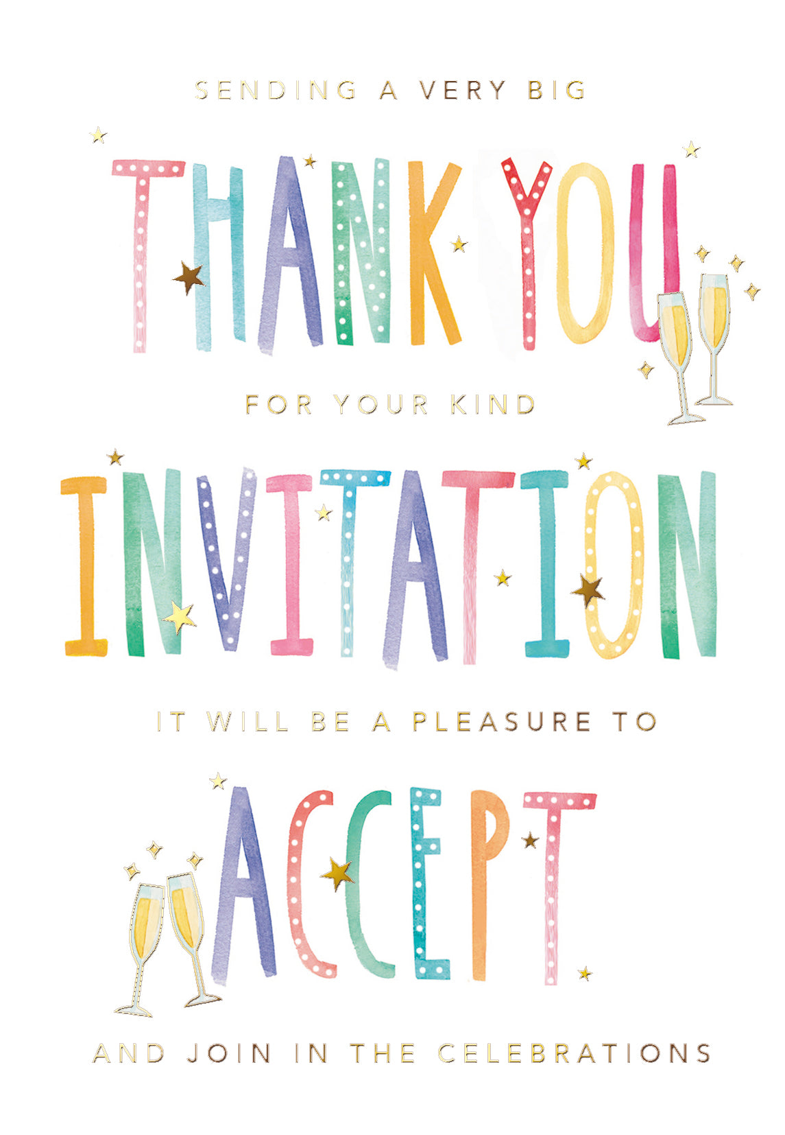 Invitation Be A Pleasure To Accept Acceptance Greeting Card