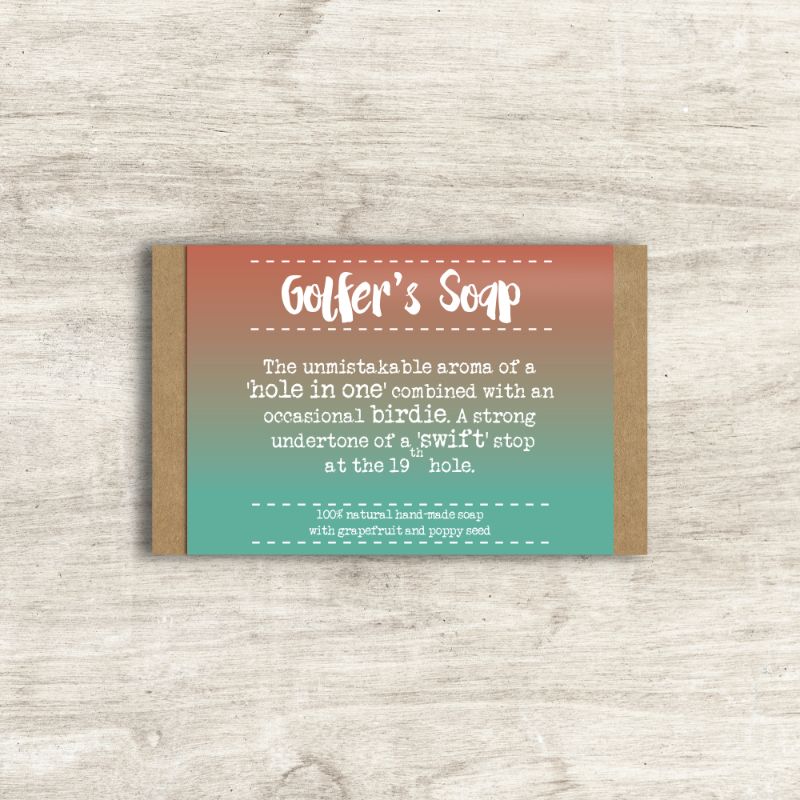 Golfer's Soap Bar In Gift Box