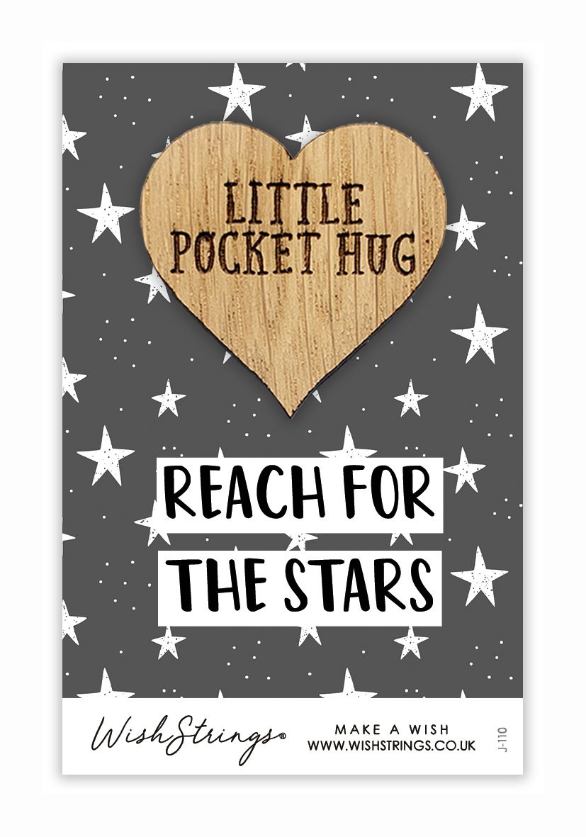 Reach For The Stars Little Pocket Hug Wish Token