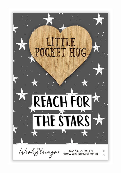 Reach For The Stars Little Pocket Hug Wish Token