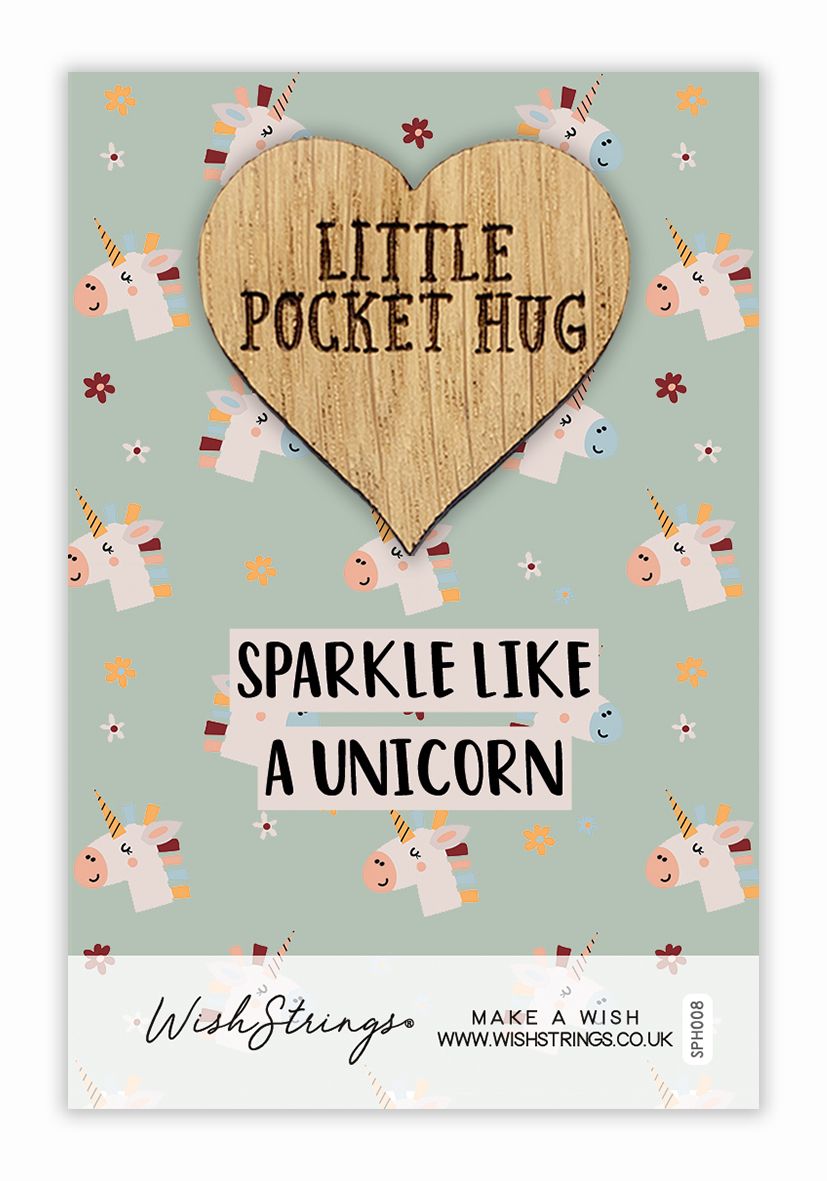 Sparkle Like A Unicorn Little Pocket Hug Wish Token