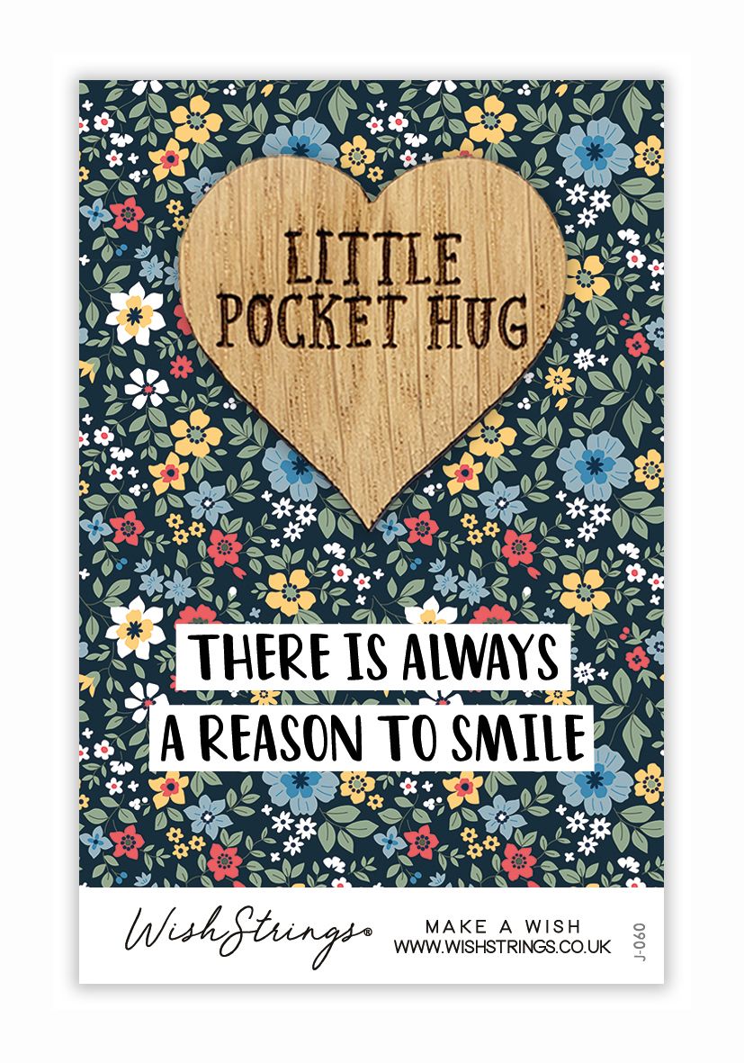 Always A Reason To Smile Little Pocket Hug Wish Token