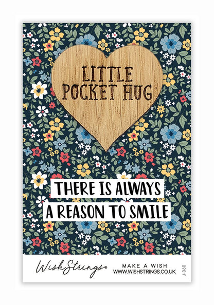 Always A Reason To Smile Little Pocket Hug Wish Token