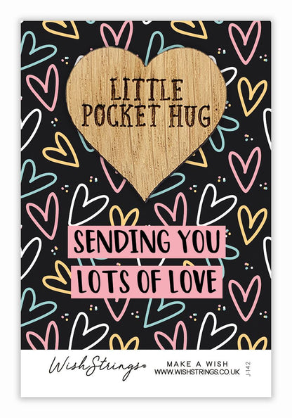Sending Lots Of Love Little Pocket Hug Wish Token