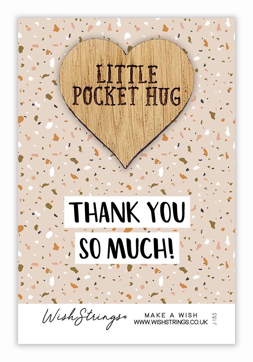 Thank You So Much! Little Pocket Hug Wish Token