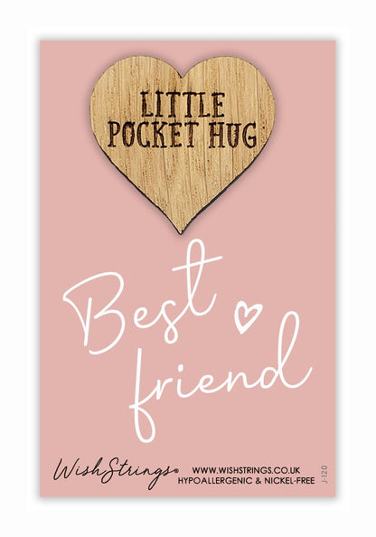 Best Friend Friendship Little Pocket Hug Wish Token