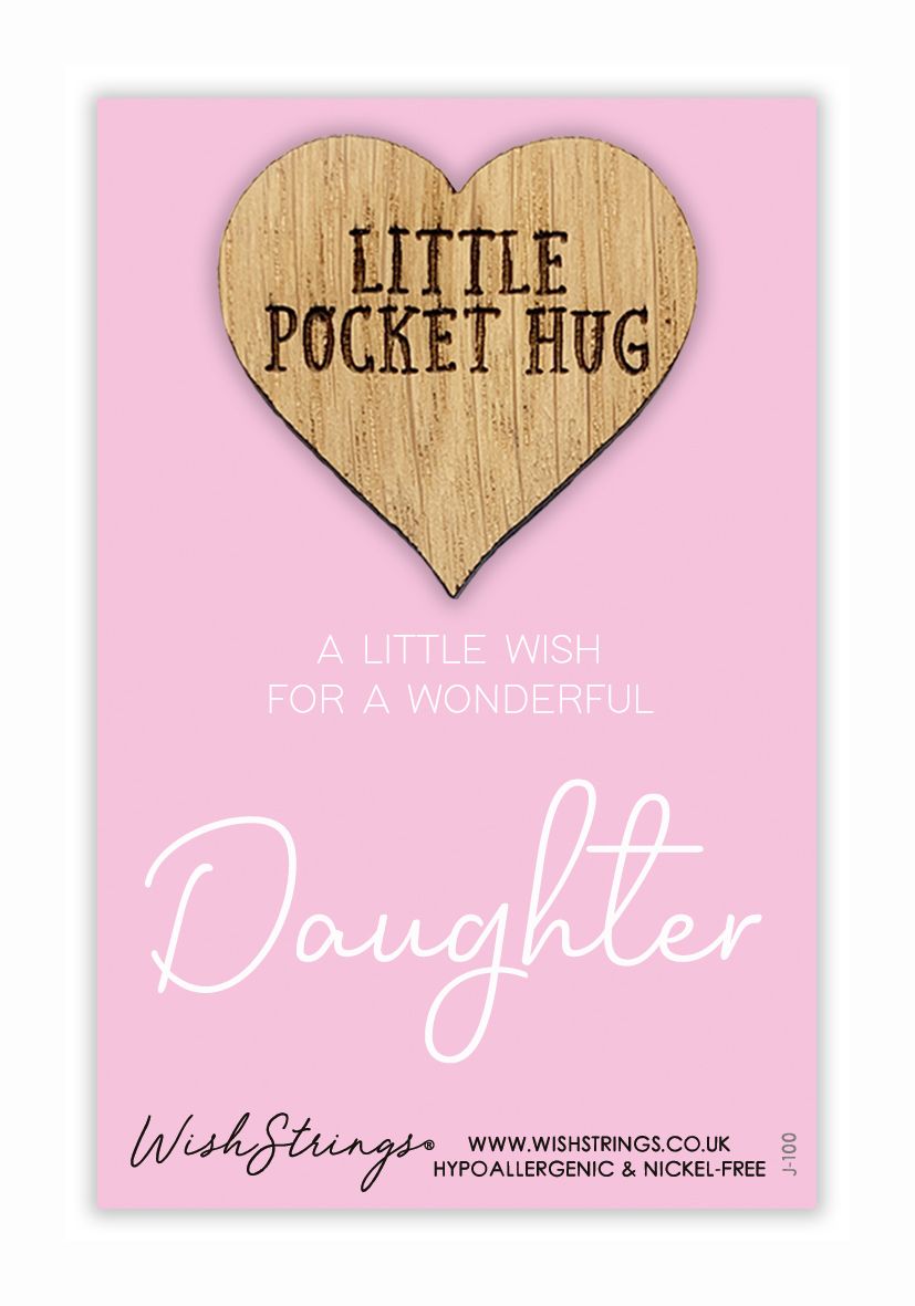 A Wish For A Wonderful Daughter Little Pocket Hug Wish Token